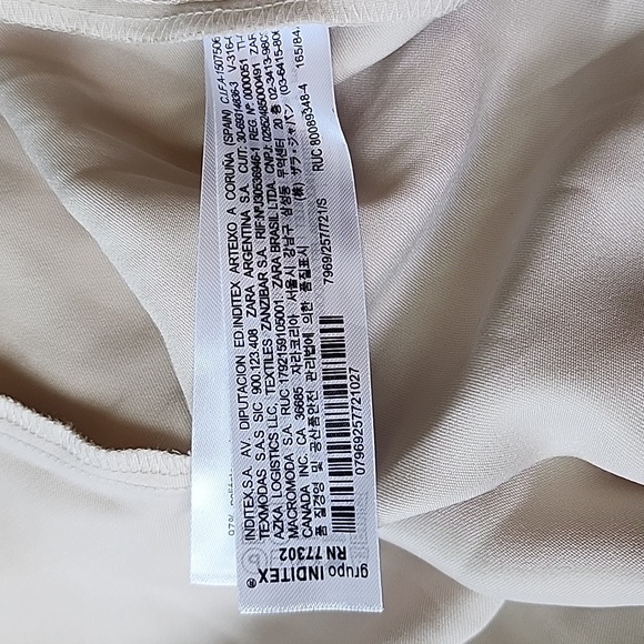 NWT Zara Limited Edition Satin Effect Wrap Dress, Size S - Picture 10 of 17